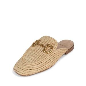 Jeffrey Campbell Velvit Raffia Bit Buckle Mules Size 8.5 (worn once)